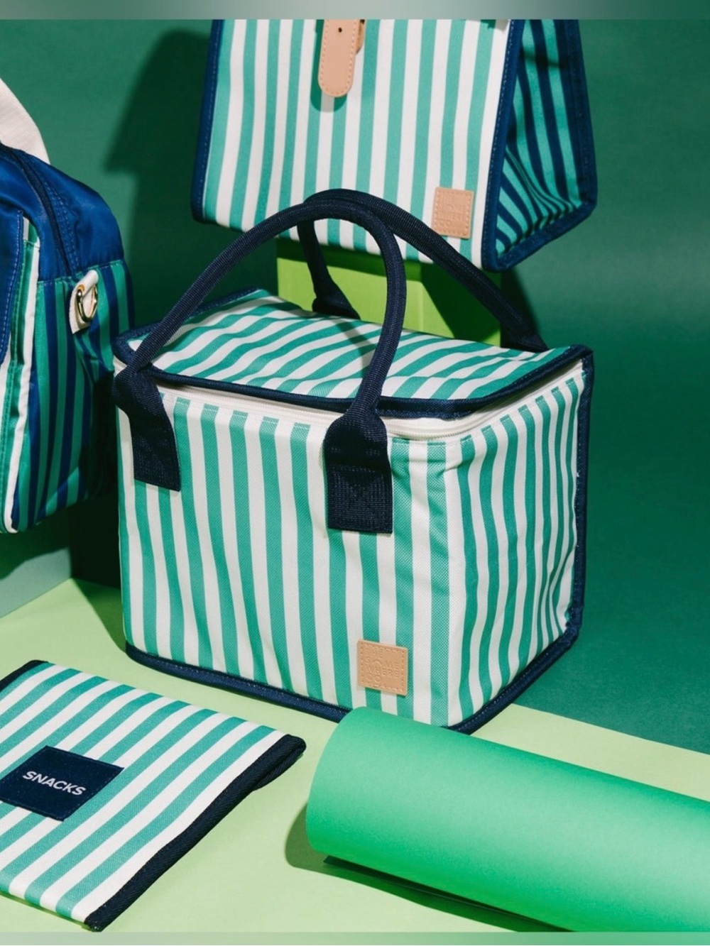 Riviera Lunch Bag  Green stripes NWT The Somewhere Co. 🩵 this bag - but have 2
